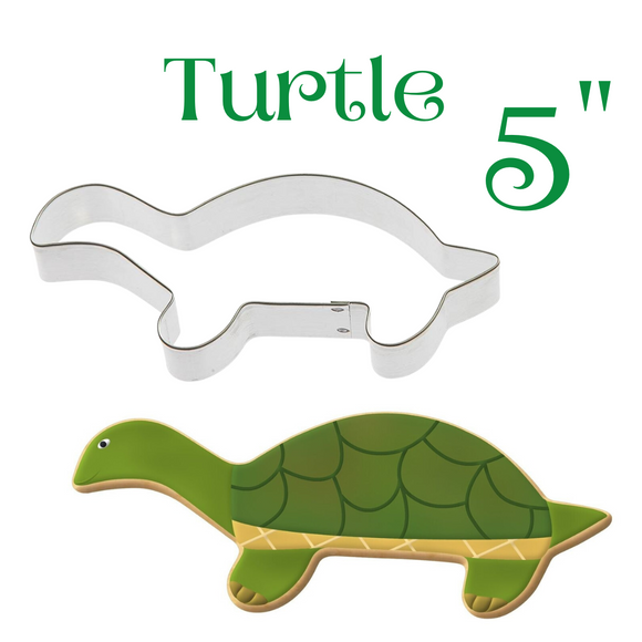 Huge Turtle-Shaped Cookie Cutter, 5 inches, Ocean and Beach Animal, Made in the USA