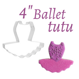 Ballet Tutu Cookie Cutter, 4 inches, Ballet Dance, Foose