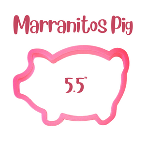 5.5" Marranitos Pig Cookie Cutter, Mexican Pig-Shaped Cookies, Made in the USA