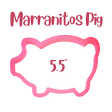 5.5" Marranitos Pig Cookie Cutter, Mexican Pig-Shaped Cookies, Made in the USA