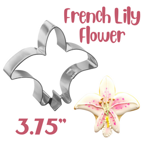 French Lily Flower Cookie Cutter, Flower Shape by Foose