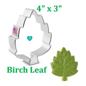 Birch Leaf Cookie Cutter, Fall Autumn Ann Clark