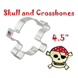 Skull and Crossbones Pirate Cookie Cutter, Jolly Roger Shape, Ann Clark