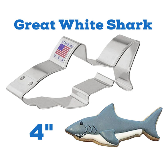 Great White Shark Cookie Cutter, Shark Week Cookies, Ann Clark