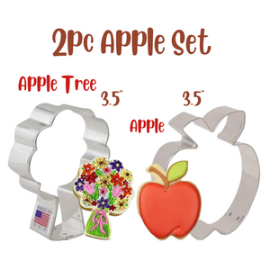 2pc Set Apple Tree and Apple Cookie Cutters, Ann Clark