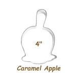 Caramel Apple Cookie Cutter, Fall Candied Apple Shape, Made in the USA