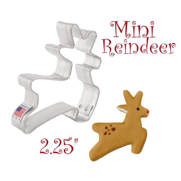 Mini Christmas Reindeer Cookie Cutte