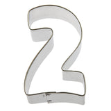 Number 2 Cookie Cutter, 3 inches, Made in the USA