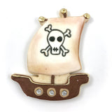 Pirate Ship Cookie Cutter, 4.75 inches, Made in the USA