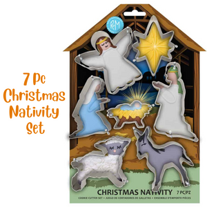 7pc Christmas Nativity Cookie Cutter Set, Christmas Cookies