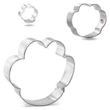 3pc Paw Print Nested Cookie Cutter Set, Puppy Dog Treat, Foose