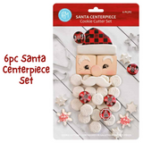 6pc Santa Centerpiece Cookie Cutter Set, Christmas Baking Ideas