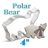 4" Polar Bear Cookie Cutter, Kids Zoo Animals, Ann Clark