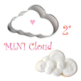 MiNi Fluffy Cloud Cookie Cutter, Weather Shapes