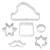 6pc Santa Centerpiece Cookie Cutter Set, Christmas Baking Ideas