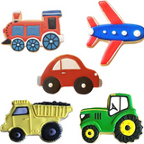 5pc Transportation and Vehicles Cookies