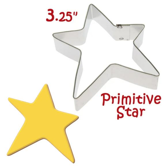 Primitive Star Cookie Cutter, Barn Star 3.25