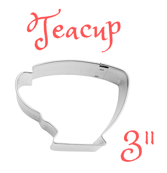 Teacup Metal Cookie Cutter, Garden Party Cookies, Made in the USA