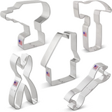 5pc Tools Cookie Cutters Set, Construction Shapes Cookies