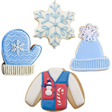 4pc Winter and Christmas Cookies