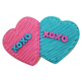 Double Heart Color Coated Cookie Cutters, Valentines Day Cookies