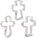 Holy Crosses Cookie Cutter Set, 3pc Religious or Easter, Ann Clark