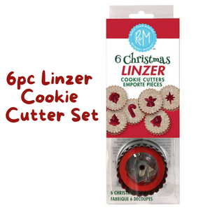 6pc Christmas Linzer Cookie Cutter Set, Christmas Baking Ideas