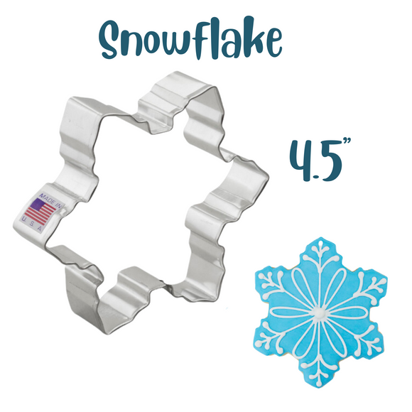 Christmas Snowflake Cookie Cutter, Large Winter Snow Ann Clark - 7041A