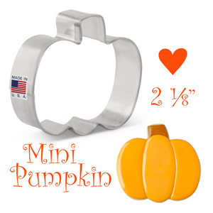 Mini Pumpkin Cookie Cutter, Ann Clark Halloween Pumpkin