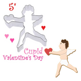 5" Cupid Heart Cookie Cutter, Valentine's Day Wedding and Love, Foose