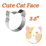 Cute Cat Face Cookie Cutter