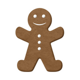 Extra Large Gingerbread Man with Brace Cookie Cutter, 8.5" Gingerbread Boy, Made in the USA