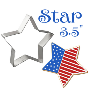 Star Cookie Cutter, Christmas Star, 3.5 inches, Made in the USA