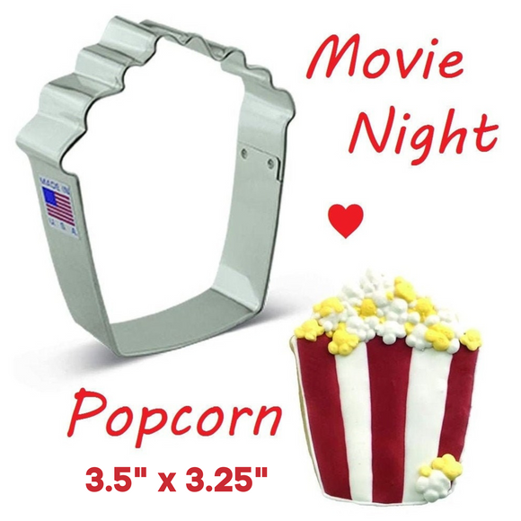 Popcorn Cookie Cutter, Movie Theater Ann Clark