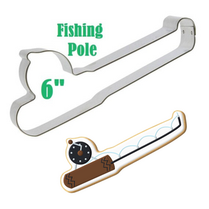 6" Fishing Pole Cookie Cutter