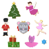 8 Pc Nutcracker Christmas Ballet Cookies