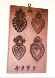 4 Hearts Cookie Mold, Make Springerle Cookies