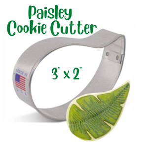 Ann Clark Paisley Cookie Cutter, Small Leaf, Petal or Raindrop Shapes, Discontinued Shape