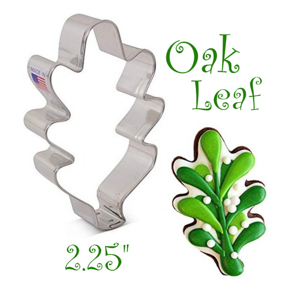 Mini Oak Leaf Cookie Cutter, Fall Autumn, Fondant Cutter, Pastry Cutter, Ann Clark