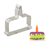 birthday cake with candle cookie cutter