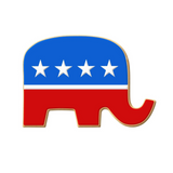 Republican Elephant Cookie 