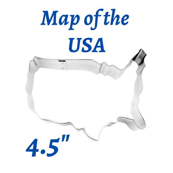 Map of the USA Metal Cookie Cutter