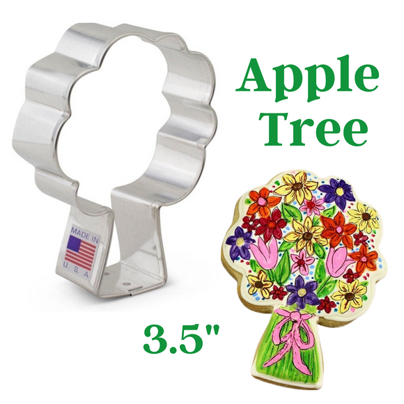 Apple Tree Cookie Cutter, Bouquet of Flowers or Tree Shape, Ann Clark