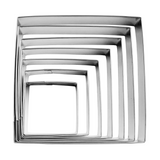 7 pcs Square Biscuit Metal Cookie Cutter Set