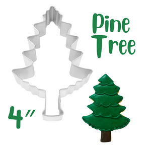 Pine Tree Cookie Cutter, 4 inches, Christmas Baking