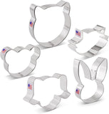 5pc Animal Faces Cookie Cutter Set, FREE SHiPPiNG Ann Clark