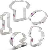 5pc Football Game Cookie Cutter Set, Ann Clark FREE SHiPPiNG