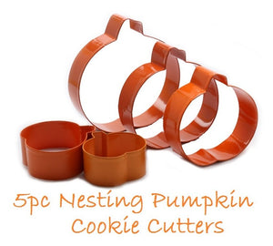 nesting pumpkin cookie cutter set