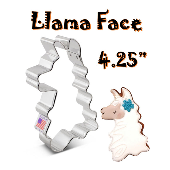 Cute Llama Face Cookie Cutter, Llama Love, Ann Clark