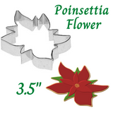 Poinsettia Flower for Christmas Cookie Cutter, Made in the USA